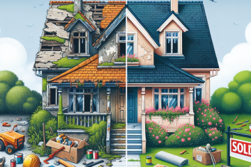 comparaison-avant-apres-renovation-maison-vieille-deterioree-outils-construction-maison-renovee-vendue